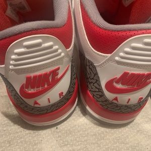 Jordan fire red 3’s
